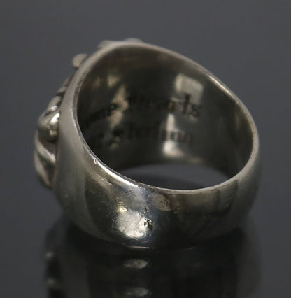 CHROME HEARTS Keeper 925 Silver Ring Size ONE SIZE