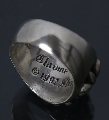 CHROME HEARTS Keeper 925 Silver Ring Size ONE SIZE