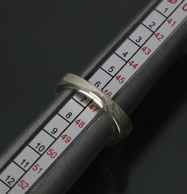 CHROME HEARTS Small Cutout CH Plus Silver Ring Size ONE SIZE