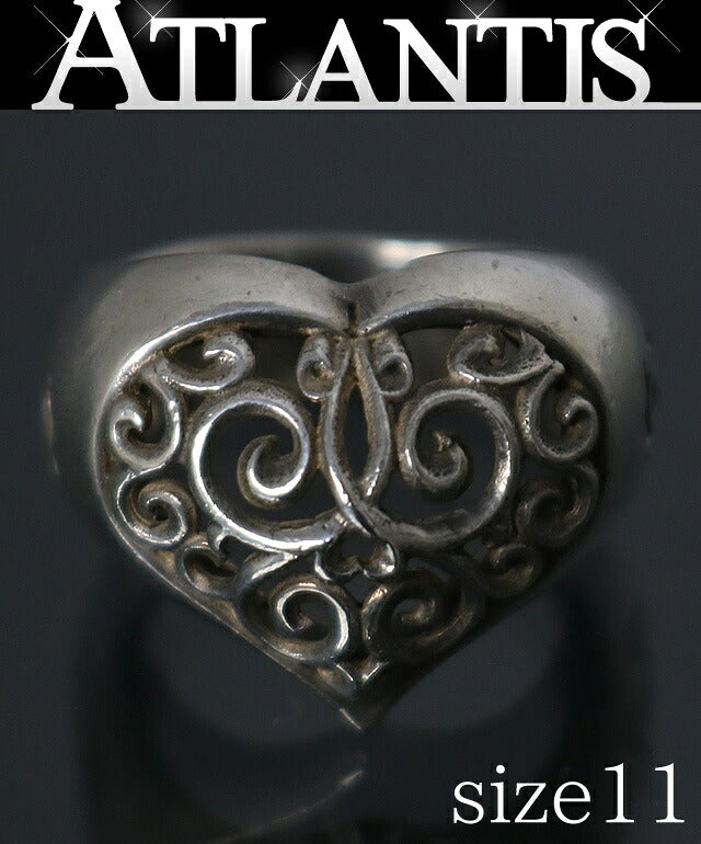 Gaboratory Heart Silver Ring Size ONE SIZE