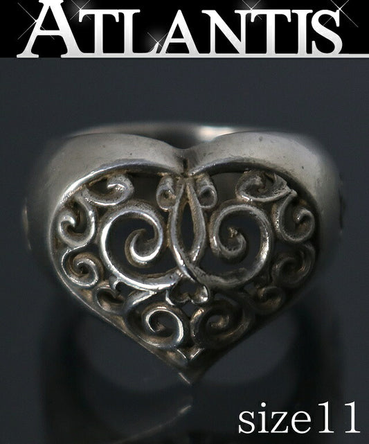 Gaboratory Heart Silver Ring Size ONE SIZE