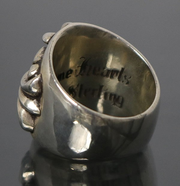 CHROME HEARTS Keeper 925 Silver Ring Size ONE SIZE