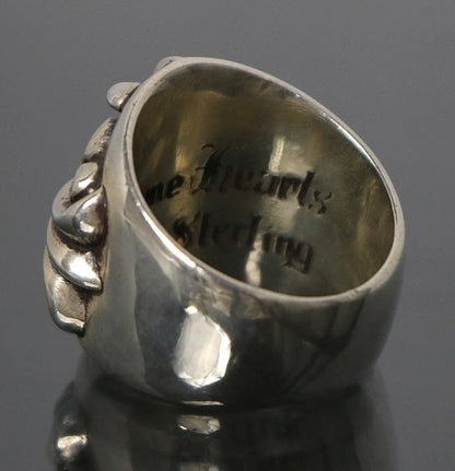 CHROME HEARTS Keeper 925 Silver Ring Size ONE SIZE