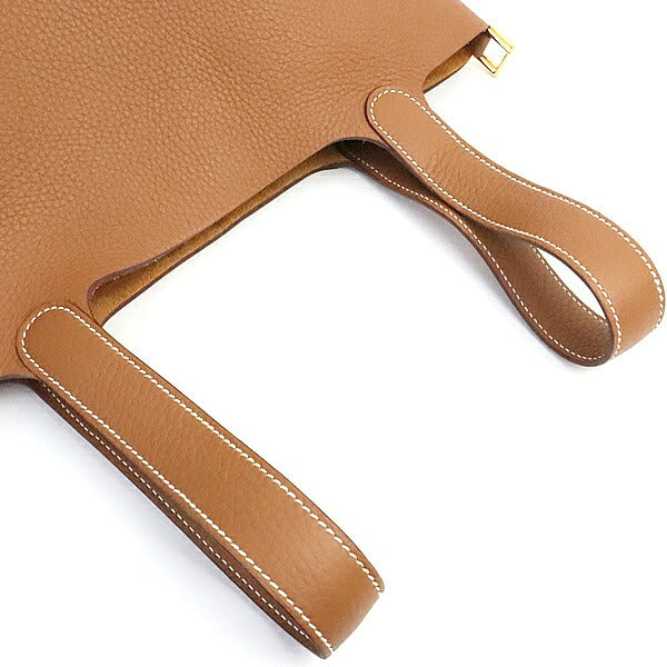 HERMES Picotin Lock MM Taurillon Handbag Gold Size ONE SIZE