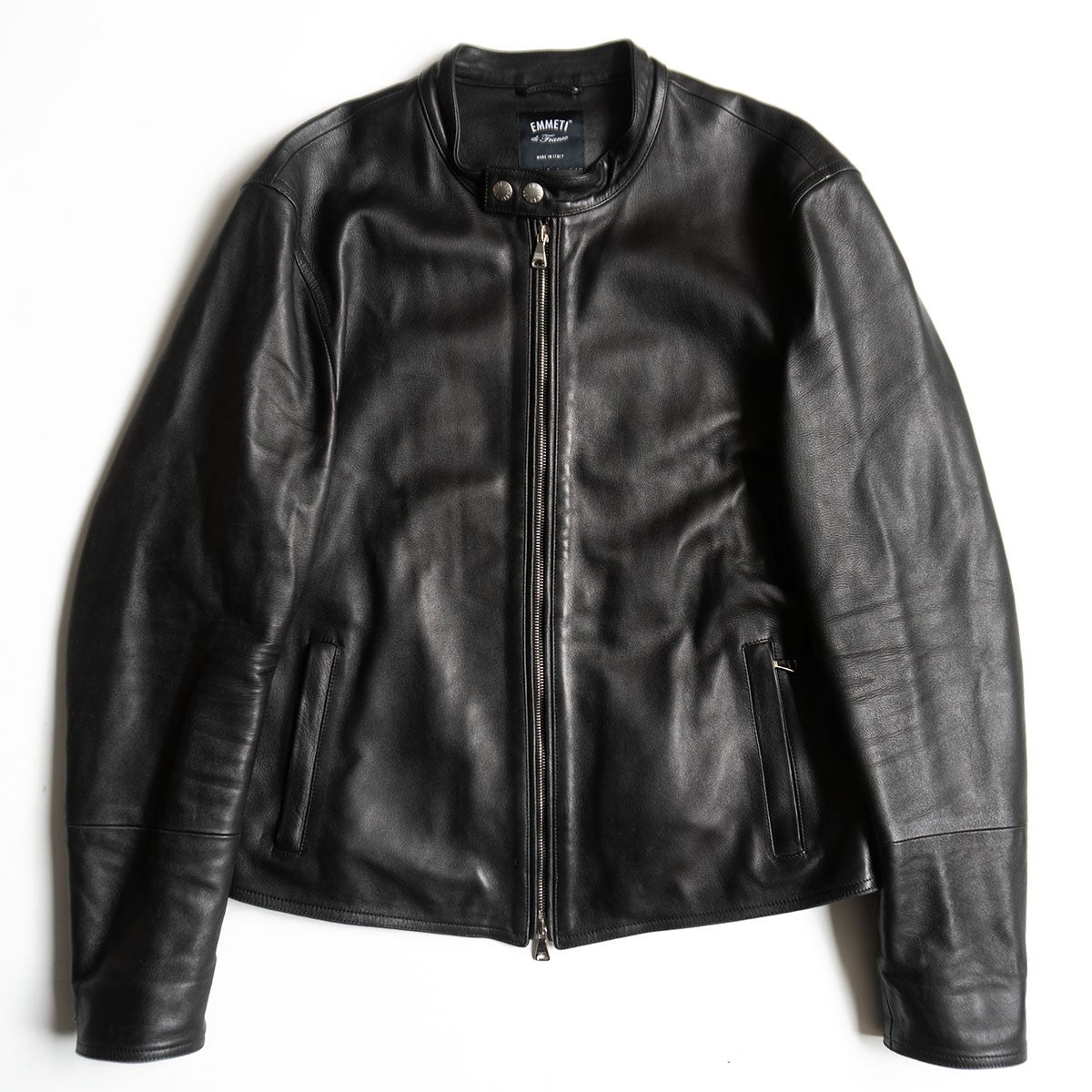 EMMETI Cafe Racer Jacket Black Size 52