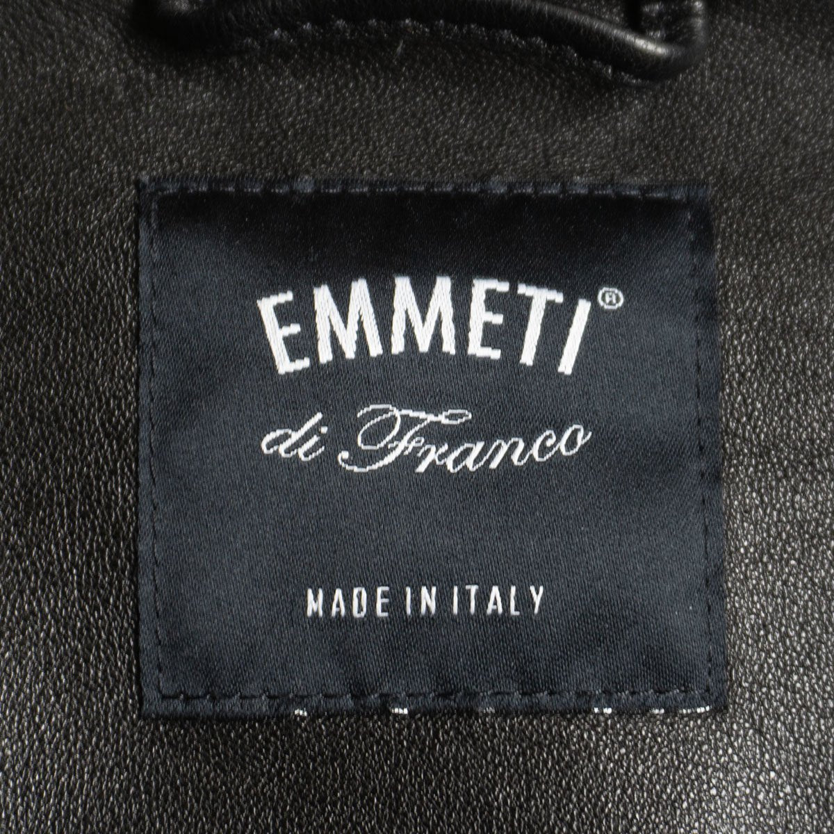 EMMETI Cafe Racer Jacket Black Size 52
