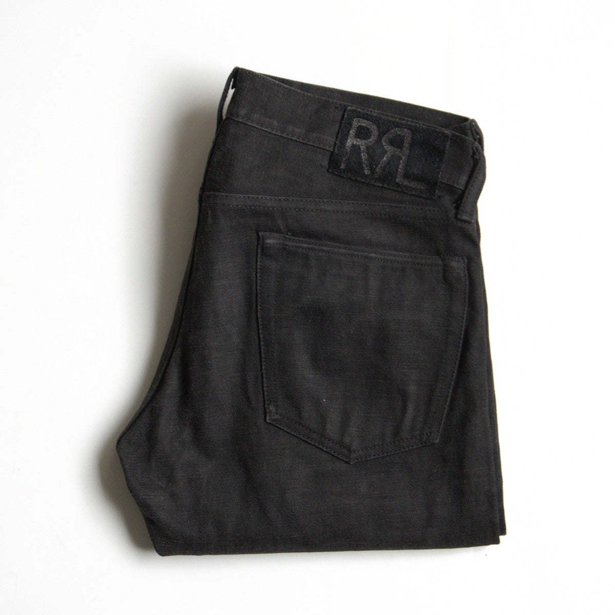 RRL NEW BLACK ON BLACK SLIM FIT JEANS Size 30x30 Size 30×30