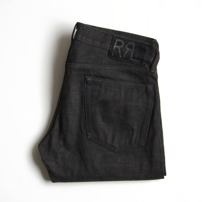 RRL NEW BLACK ON BLACK SLIM FIT JEANS Size 30x30 Size 30×30