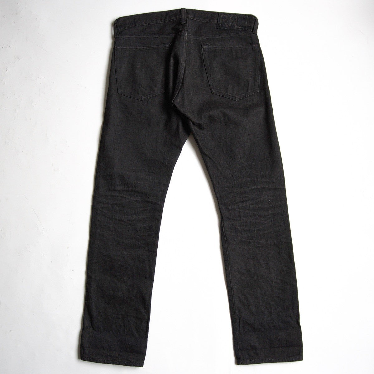 RRL NEW BLACK ON BLACK SLIM FIT JEANS Size 30x30 Size 30×30