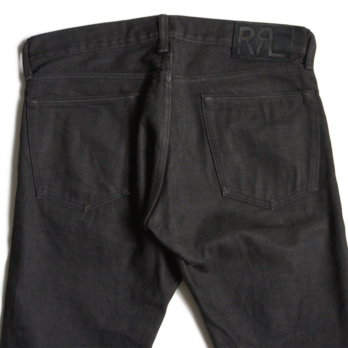 RRL NEW BLACK ON BLACK SLIM FIT JEANS Size 30x30 Size 30×30