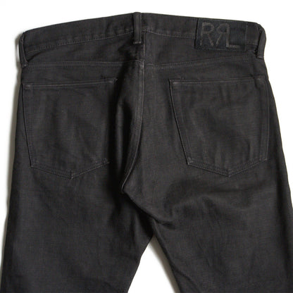 RRL NEW BLACK ON BLACK SLIM FIT JEANS Size 30x30 Size 30×30