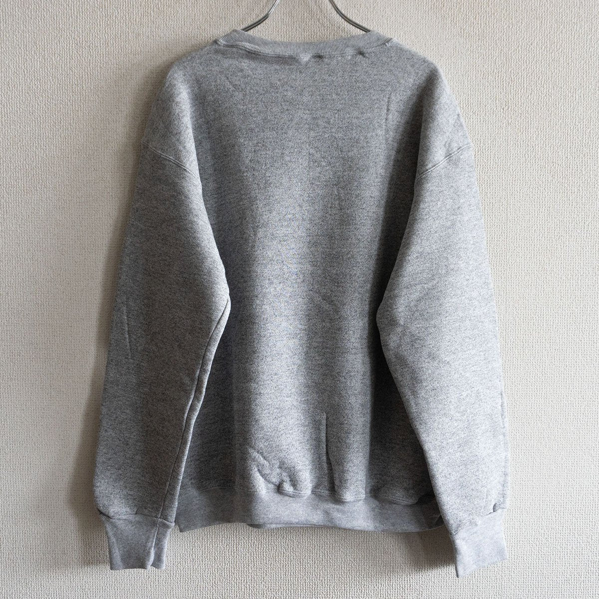 HealthKnit Fleece Crew Neck Sweatshirt Gray Size M