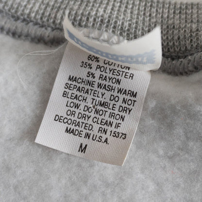HealthKnit Fleece Crew Neck Sweatshirt Gray Size M