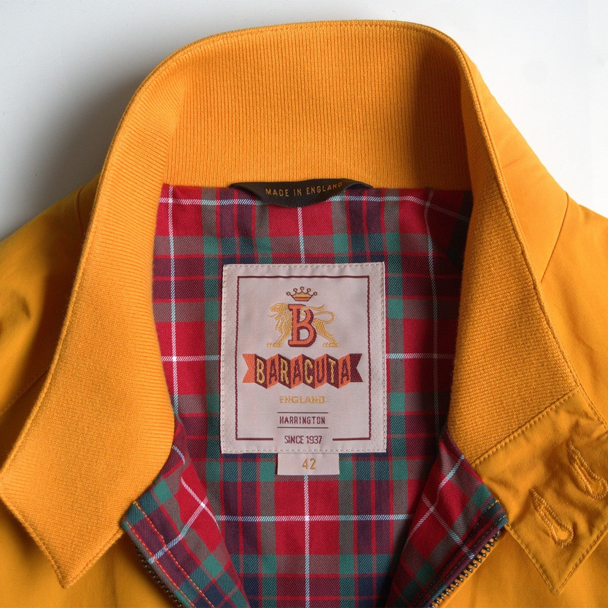 BARACUTA G9 Tangerine Harrington Jacket Made in Size XS