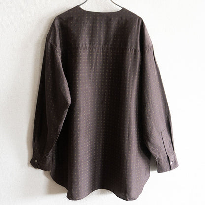 Arts & Science Patterned Pullover Silk Shirt Brown Size 3