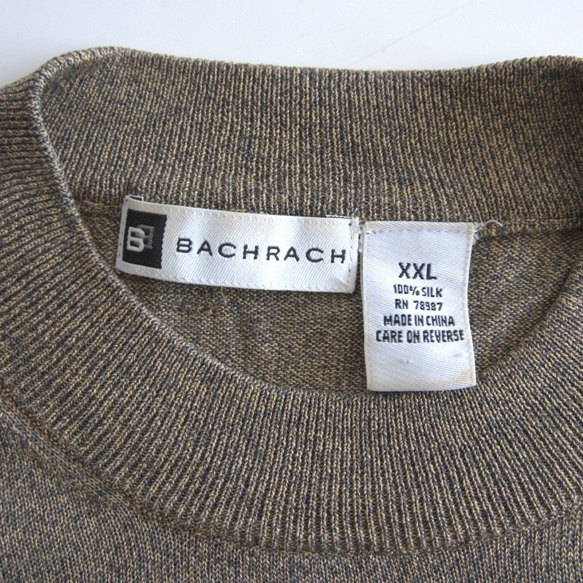Bachrach Crewneck silk knit Sweater Size XXL