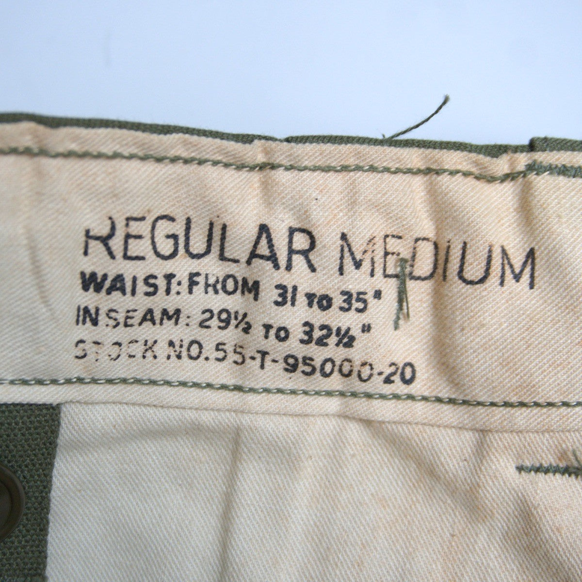 US ARMY 50S M-51 field trousers Cargo Pants Size MEDIUM/REGULAR