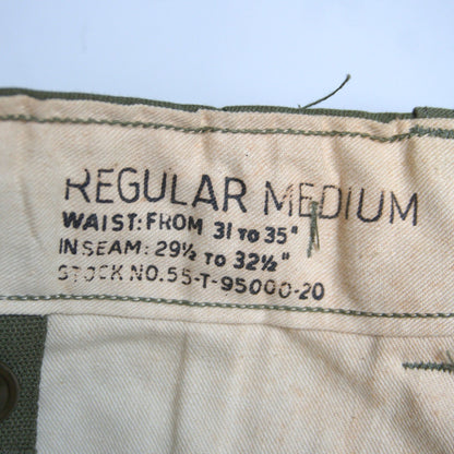 US ARMY 50S M-51 field trousers Cargo Pants Size MEDIUM/REGULAR