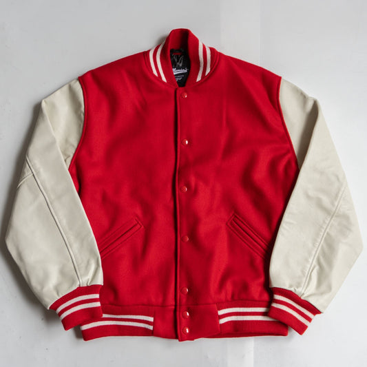 settlemiers x settlemiers Melton Leather Varsity Jacket Size 40