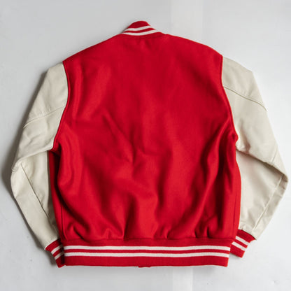 settlemiers x settlemiers Melton Leather Varsity Jacket Size 40