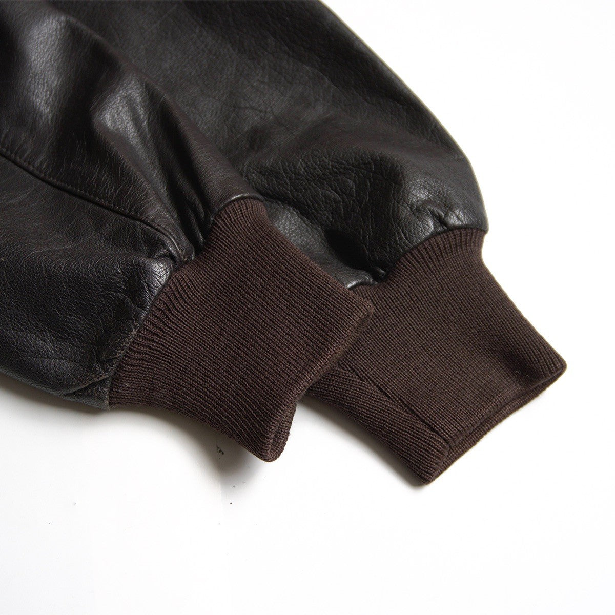 L.L. Bean 80S A-2 Leather Flight Jacket Brown Size 42