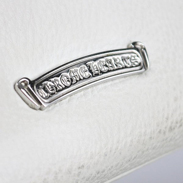 CHROME HEARTS PLUG Leather White SV925 Shoulder Bag Size ONE SIZE