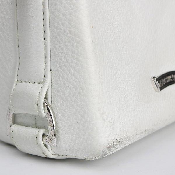 CHROME HEARTS PLUG Leather White SV925 Shoulder Bag Size ONE SIZE