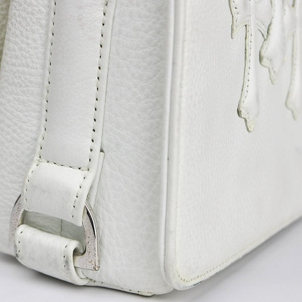 CHROME HEARTS PLUG Leather White SV925 Shoulder Bag Size ONE SIZE