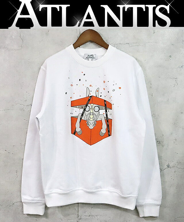 HERMES 24SS Boîte aux Surprises Sweatshirt White Size S