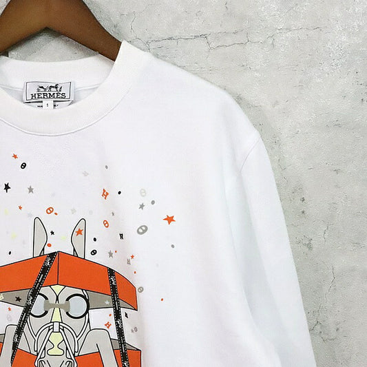 HERMES 24SS Boîte aux Surprises Sweatshirt White Size S