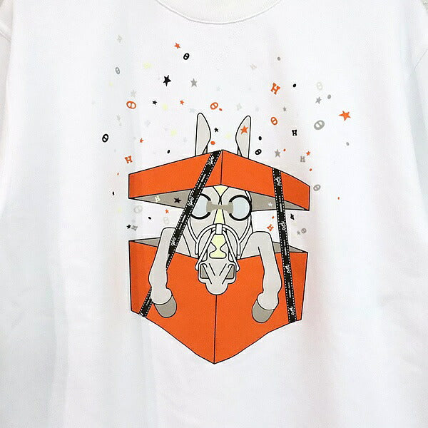 HERMES 24SS Boîte aux Surprises Sweatshirt White Size S