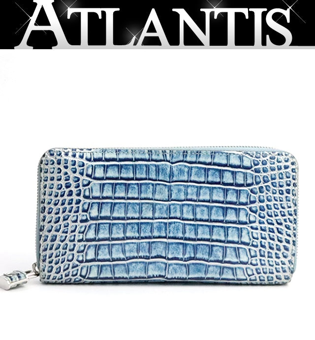 Louis Vuitton Zippy Round Zip Light Blue Wallet Size ONE SIZE