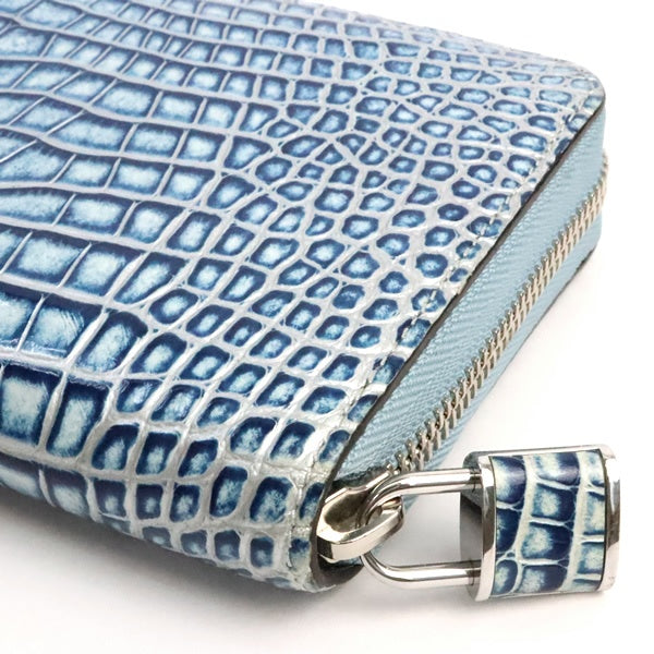 Louis Vuitton Zippy Round Zip Light Blue Wallet Size ONE SIZE