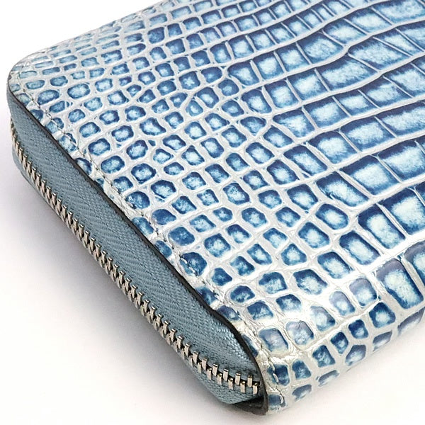 Louis Vuitton Zippy Round Zip Light Blue Wallet Size ONE SIZE