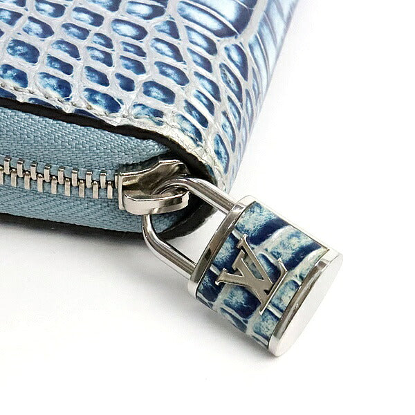 Louis Vuitton Zippy Round Zip Light Blue Wallet Size ONE SIZE