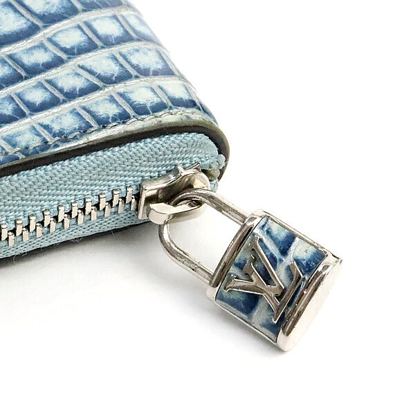 Louis Vuitton Zippy Alligator Coin Purse Light Blue