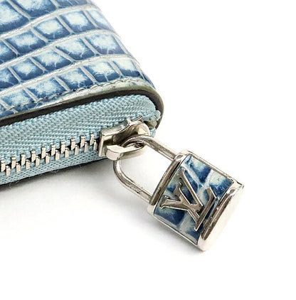 Louis Vuitton Zippy Alligator Coin Purse Light Blue