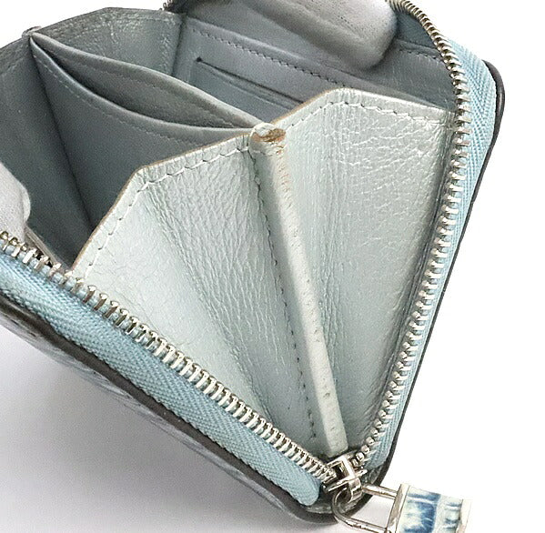 Louis Vuitton Zippy Alligator Coin Purse Light Blue
