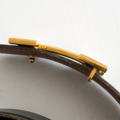 Hermes Constance Reversible Belt Black x Brown Size 100