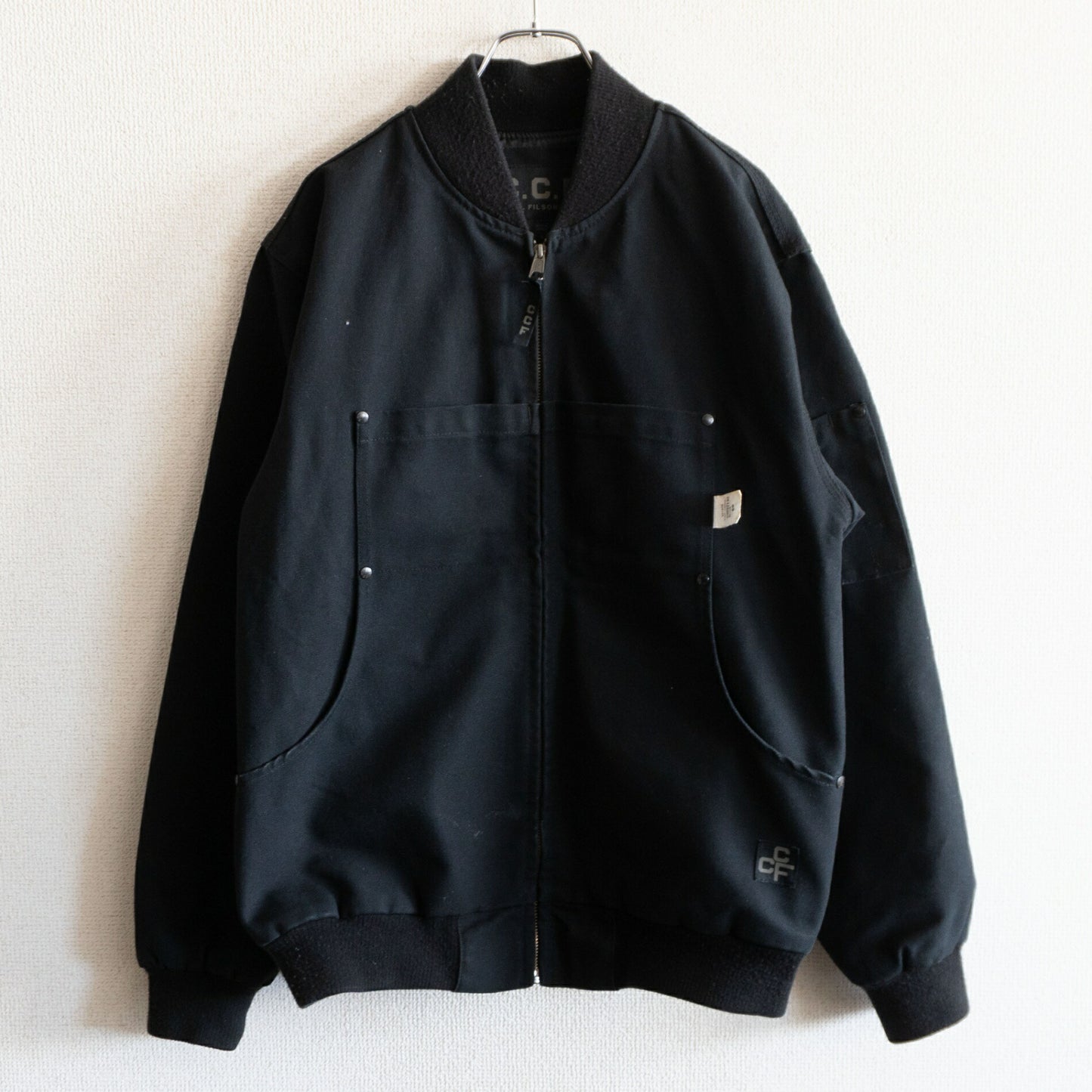 C.C.F. FILSON Duck Bomber Jacket Black Size S