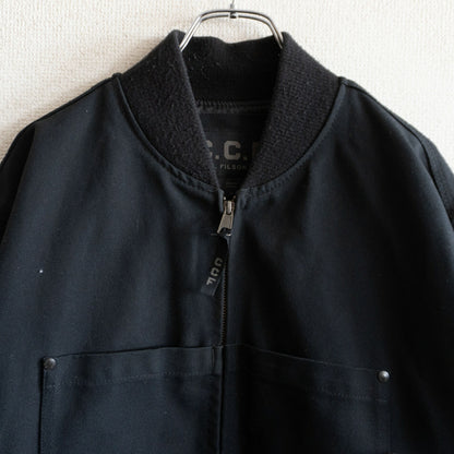 C.C.F. FILSON Duck Bomber Jacket Black Size S