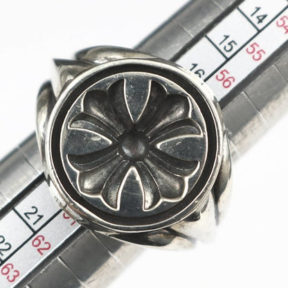 CHROME HEARTS CH Plus Seal Stamp Silver Ring Size ONE SIZE