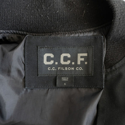 C.C.F. FILSON Duck Bomber Jacket Black Size S