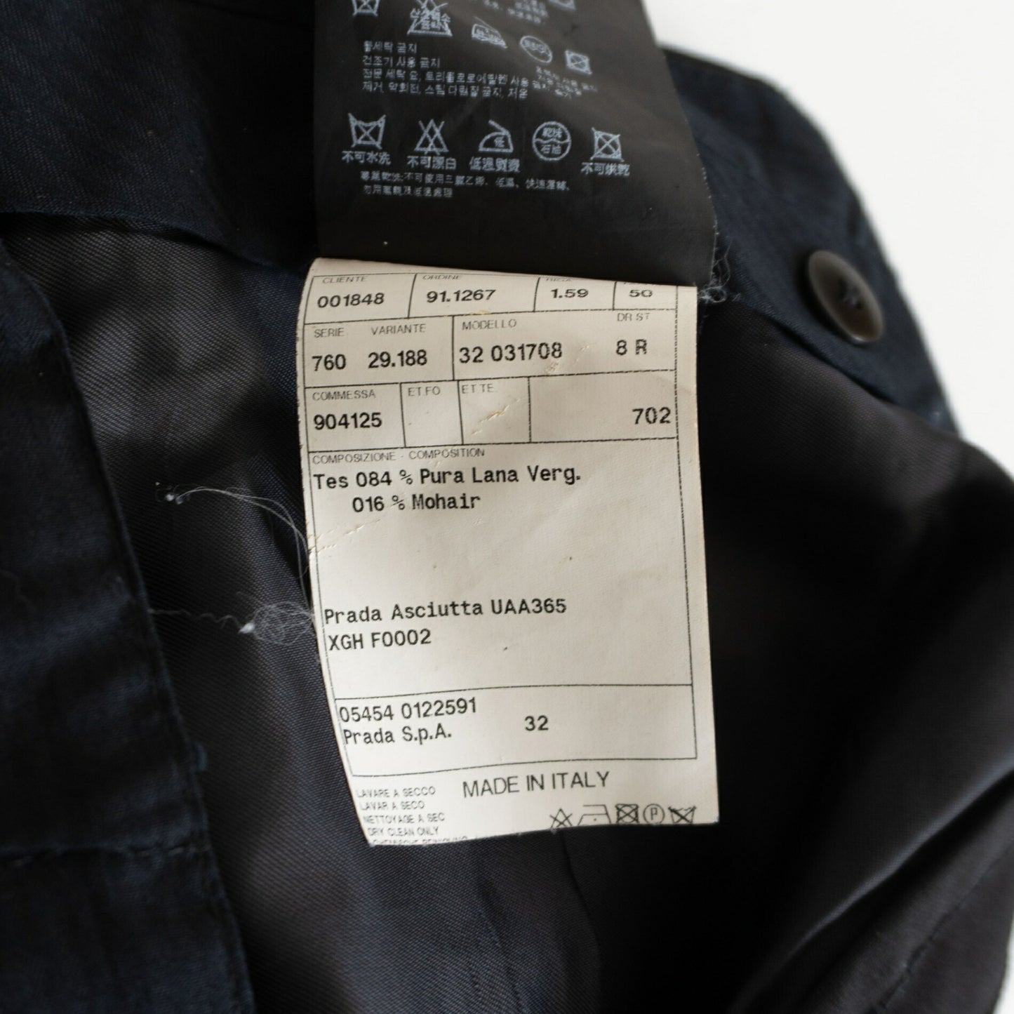 Prada Center-crease trousers Size 50R