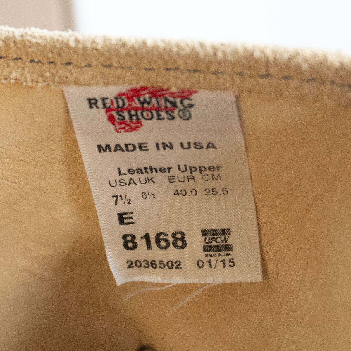 Red Wing Pecos boots Size US7.5