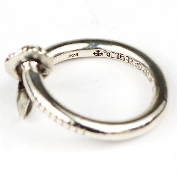 CHROME HEARTS Crossball Nail 925 Silver Ring Size ONE SIZE