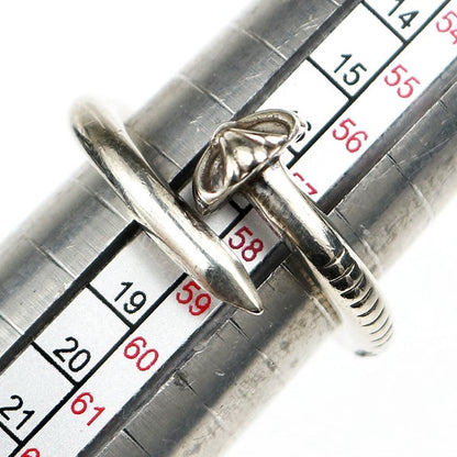 CHROME HEARTS Crossball Nail 925 Silver Ring Size ONE SIZE