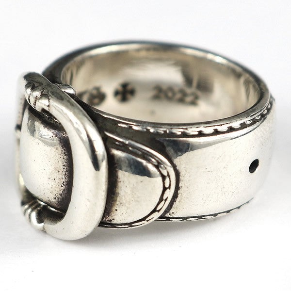 CHROME HEARTS Large Belted Silver Ring Size ONE SIZE