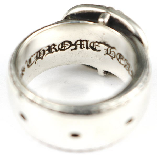 CHROME HEARTS Large Belted Silver Ring Size ONE SIZE
