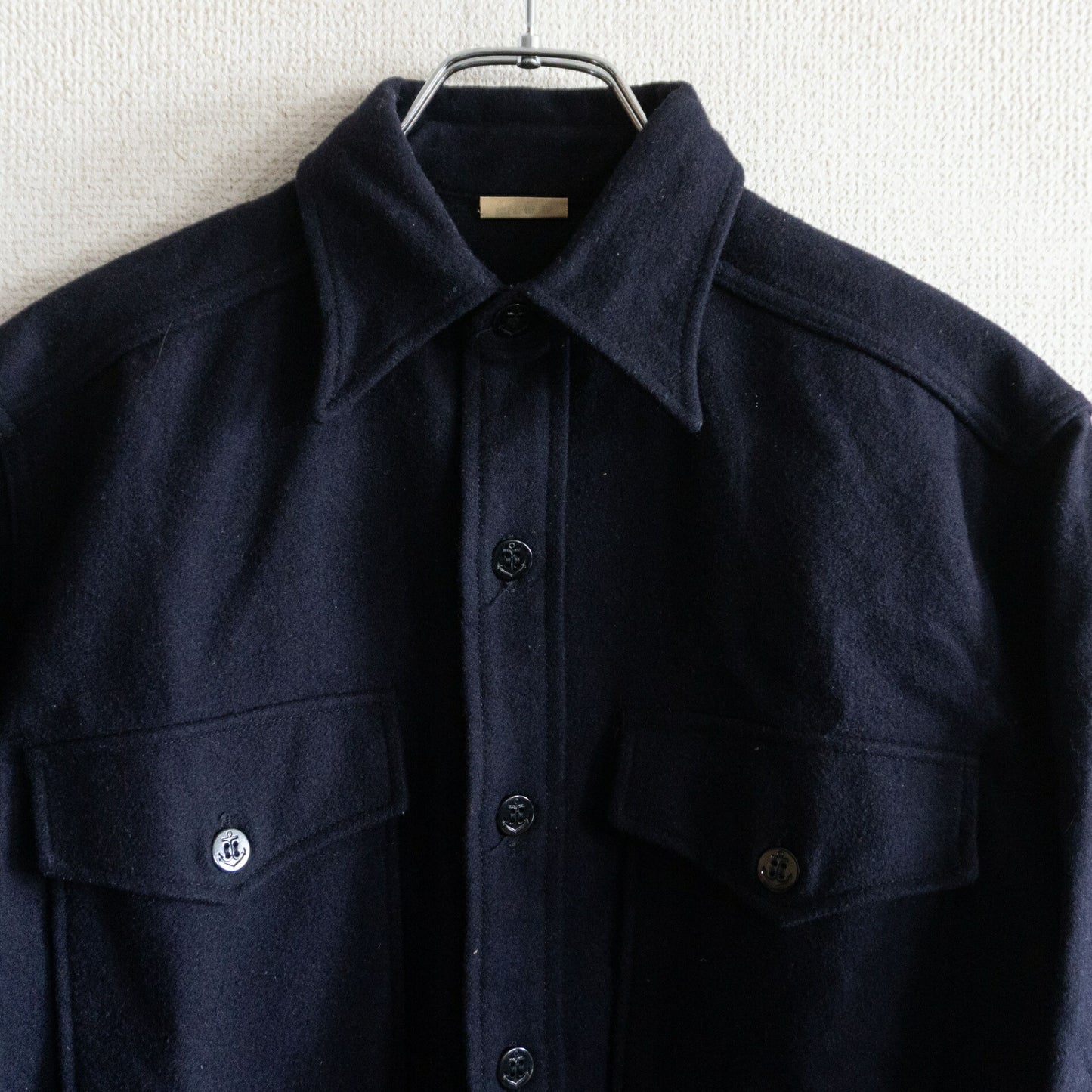 US.NAVY 70s CPO Wool Shirt Size 13